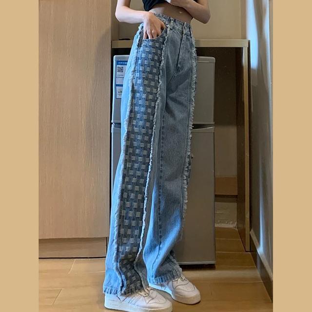 ILARES Women's Pants Korean Fashion Baggy Jeans Woman Female Clothing Vintage Clothes Streetwear Denim Trousers Y2k High Waist
