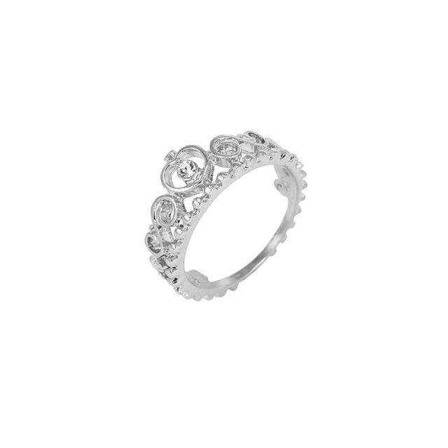 Buipoey Hot Sale New elegant Couple Rings For Women lovers Stackable Crown Rings For Men ladies Engagement wedding party Jewelry