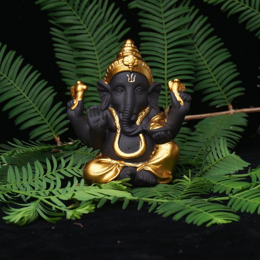 Ceramic Buddha Statues Purple sand Elephant God Figurines Home Decor Ganesha Mascot Decoration Flowerpot landscape Garden