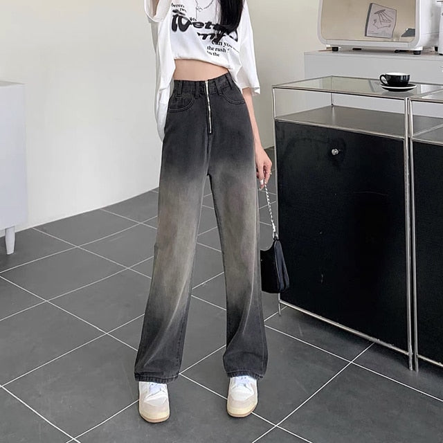 ILARES Women&#39;s Pants Korean Fashion Baggy Jeans Woman Female Clothing Vintage Clothes Streetwear Denim Trousers Y2k High Waist