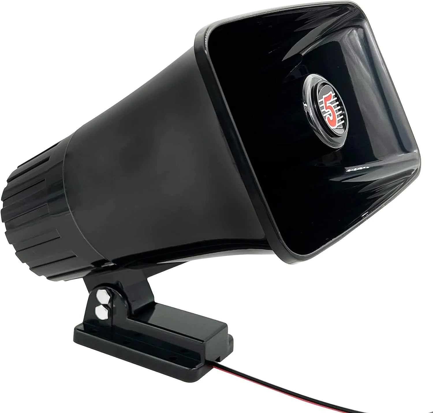 5 Core 6" Inch PA Speaker Black/ 20W Power Horn Driver for Indoor Outdoor Use/ Heavy Duty Portable Waterproof Siren PA Speaker with Adjustable Bracket- HW 405 BLK