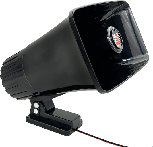 5 Core 6" Inch PA Speaker Black/ 20W Power Horn Driver for Indoor Outdoor Use/ Heavy Duty Portable Waterproof Siren PA Speaker with Adjustable Bracket- HW 405 BLK